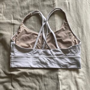 Lululemon energy long line bra size 10 white